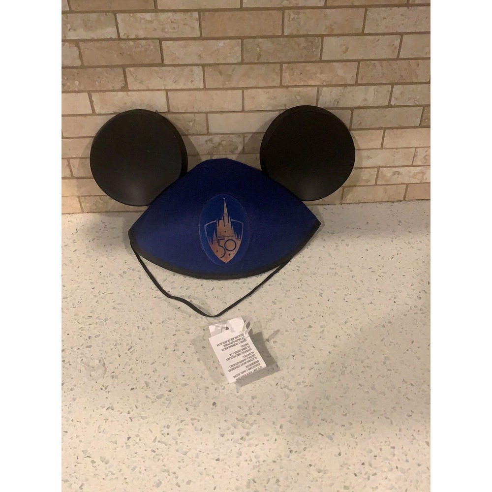 NEW! Walt Disney World 50th Anniversary Cast Exclusive Mickey Mouse Ears Hat  bk